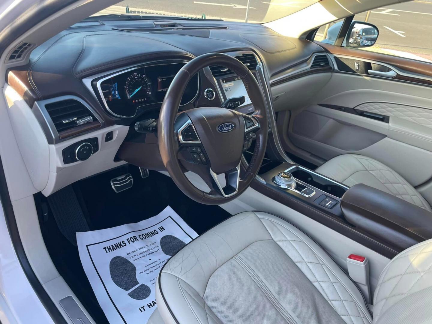 2018 WHITE /White Gold Ford Fusion Energi (3FA6P0SU0JR) , located at 744 E Miner Ave, Stockton, CA, 95202, (209) 944-5770, 37.956863, -121.282082 - PLUS TAXES AND FEES - Photo#6